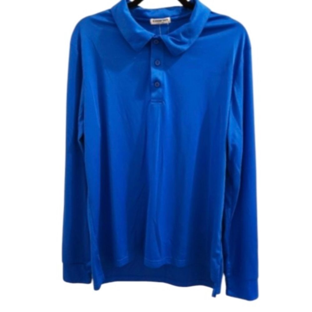 COOL RUN running Outdoor Blue Long Sleeve Men's Tee SZ Medium New With Tags